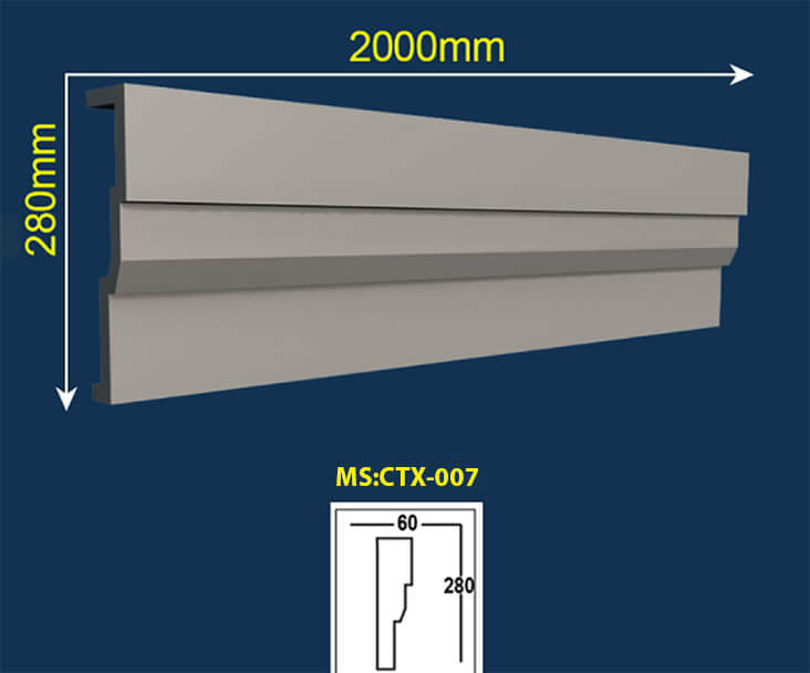Thi công phào chỉ thạch cao chuyên nghiệp CTX007